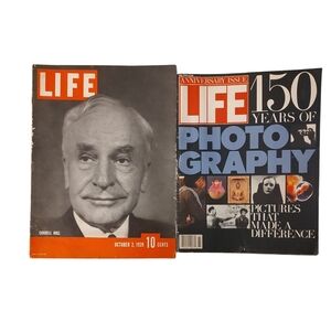 Vintage Pair Life Magazines Fall 1988  10/2/1939 150th Anniversary Cordell Hull